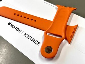 ★ 即決 送料無料 ★ アップルウォッチ エルメス 正規品 Apple Watch HERMES 限定 オレンジ スポーツバンド 42mm 44mm 45mm M/Lサイズ