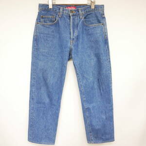 【1円】汚れ少々 国内正規 Supreme USA製 アメリカ製 Washed Regular Jean Jeans ウォッシュドレギュラージーンズ デニム Blue 青 30