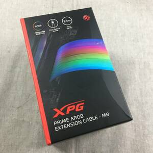 現状品 XPG PRIME ARGB EXTENSION CABLE - MB 24pin電源延長ケーブル [ アドレッサブルRGB LED 36灯搭載 ] ARGBEXCABLE-MB-BKCWW