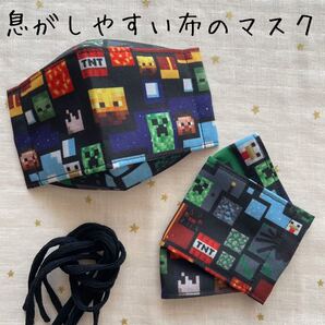 子ども用 大臣型マスク(マインクラフト黒)