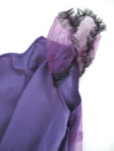 **ハロウィン用 コスチューム 女の子用 紫＆黒 ワンピース 120-130cm_画像9