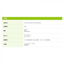 ナカバヤシ ドキュメントファイル・発泡PP製・ヨコ・アプリコットオレンジ DF-A401E-AO ファイル_画像2