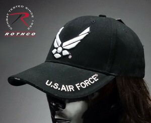 ベースボールキャップ メンズ U.S.AIRFORCES エアフォース 公認 ROTHCO社製 2/黒 ブラック