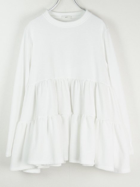 カットソー 完売品☆yori◇大人気☆裏毛ティアードカットソー◇の通販 カットソー 完売品☆yori◇大人気☆裏毛ティアードカットソー◇の通販