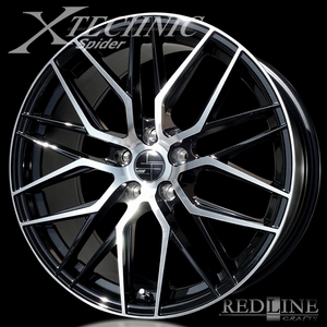 ■ X-TECHNIC Spider ■ 19x8.5J OFF+40　5H/PCD114.3 精悍な見た目のスパイダーメッシュホイール4本セット