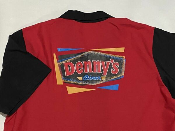 90's Fashion Seal Denny's Diner ユニフォームシャツ Mサイズ ビンテージ古着 vintage デニーズ ボーリング コットンポリ 90年代 80's