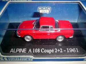 UH 1/43 ALPINE アルピーヌ A108 Coupe クーペ 2+2 1961 (レッド)