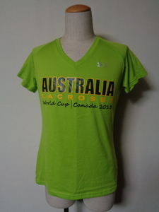 UNDER ARMOUR アンダーアーマー オーストラリア Australia Vネック Tシャツ ラクロス 代表 限定 sizeM