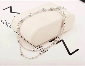  new goods stylish anklet silver color 