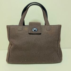 COACH コーチ ハンドバッグ トートバッグ フェルト ブラウン 8187