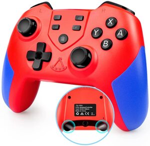switch 汎用プロコントローラー Bluetooth接続 USB接続 ジャイロセンサー HD振動 TURBO連射機能 NFC機能 PC/switchに対応