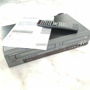KC0516【☆動作確認済☆】DX BROADTEC ブロードテック VHS ビデオ 一体型 DVD レコーダー DXR160V B-CASカード付 リモコン付 取扱説明書付