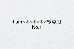 ham様専用 No.1