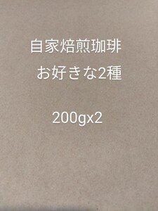 自家焙煎珈琲200gx2 合計400g コーヒー豆