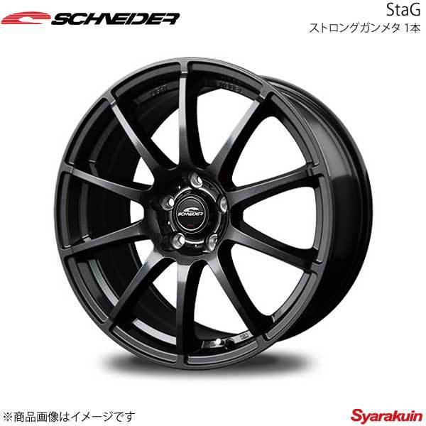 SCHNEIDER/StaG ソリオ/ソリオバンディット MA34S アルミホイール 4本セット【13×4B 4-100 INSET42 ストロングガンメタ】