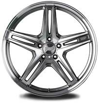 RMP/520F インプレッサ GH8 アルミホイール 4本セット【17×7J 5-100 INSET48 セミグロスブラック/リムポリッシュ】_画像2