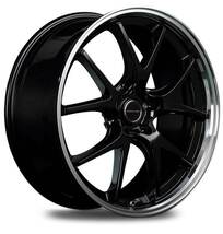 VERTEC ONE/EXE5 フレアカスタムスタイル MJ系(TB車/4WD車) アルミホイール 1本【15×4.5J 4-100 INSET45 グロッシーBK/リムポリッシュ】_画像4