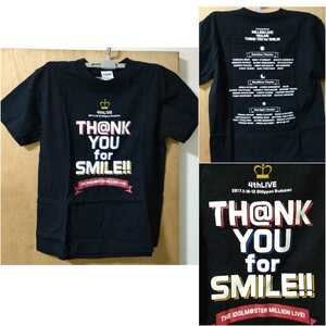 アイドルマスター ミリオンライブ! 公式Tシャツ ブラック L THE IDOLM＠STER MILLION LIVE! 4thLIVE TH＠NK YOU for SMILE!!