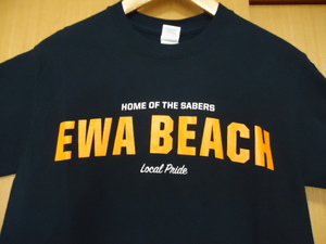 即決　ハワイ　EWA BEACH　エヴァビーチ　Ｔシャツ　紺色　Ｓ