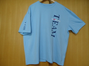  prompt decision Hawaii Hawaiian aviation team staff T-shirt light blue XL poly- material 