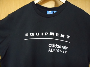 即決　ハワイ　アディダス　EQUIPMENT　Ｔシャツ　黒色　ＸＬ