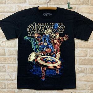 新品 アベンジャーズ Tシャツ L ヒーローズ アッセンブル 管258 ハルク アイアンマン キャプテンアメリカ ソー