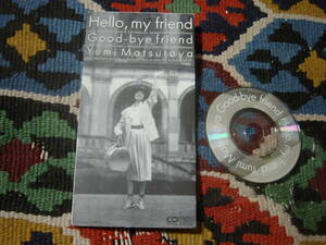 90's 和モノシティポップ 松任谷由実 (8cm CD-s) / Hello, my friend / Good-bye friend TODT-3300 1994年 