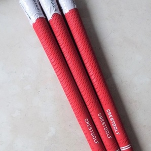 ★即決!送料込!★3本組 CRESTGOLF 正規品 ツアーベルベット タイプ 競技者 アスリート 60R バックラインなし RD★ 抜群のグリップ力