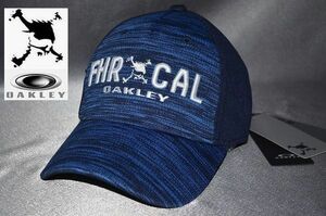 新品 オークリー OAKLEY 正規品 スカル ジップ キャップ 帽子 吸汗速乾、抗菌防臭素材 ブルーヘザー