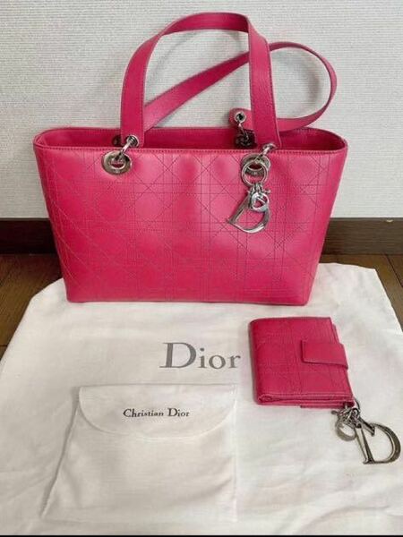 クリスチャンディオール ハンドバッグ レディディオール ピンク　財布　DIOR