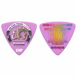 ★ESP PA-LT10-30th-L'Anniversary Pink L'Arc-en-Ciel 30th L'Anniversary TOUR tetsuya ピック 5枚セット★新品メール便