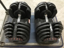 TPD93104小 Dumbbell 可変式ダンベル 筋力トレーニング 40kg×2 直接お渡し歓迎_画像4