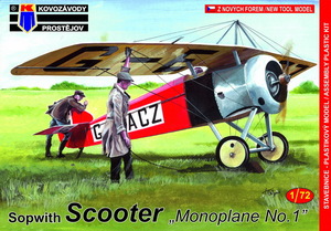 ○ KP MODELケーピーモデル／ソッピース スクーター 'Monoplane No.1' (1/72)