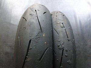 125～250クラス中古前後セット!ダンロップ◎α13 SP. 110/70R17. 140/70R17. SP960:22051