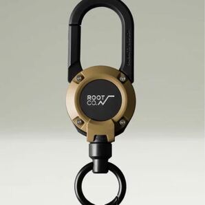 ROOT CO. GRAVITY MAG REEL 360 カラビナ キーホルダー (ホワイト)