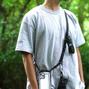ROOT CO. GRAVITY UTILITY WEBBING NECK/SHOULDER LOOP ネックストラップ ブラック