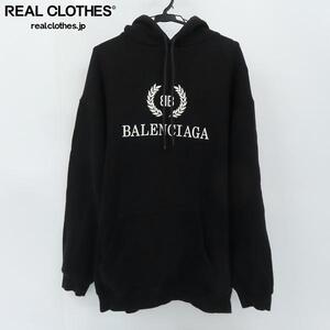 ☆BALENCIAGA/バレンシアガ 19AW BB MODE ロゴ スウェット プルオーバーパーカー/S /080