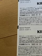 東京ディズニーリゾート・パークチケット　スポンサーパスポート　ペア　大人２枚 日付指定なし 2023/1/31まで有効 未使用・未抽選 送料込_画像6