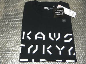 【送料無料】XLサイズ KAWS ユニクロ UNIQLO UT カウズ Tシャツ ブラック コラボ 2021 新品未使用 ⑥