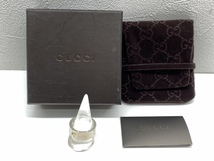 グッチ GUCCI Gロゴ 　リング シルバー ♯20 　サイズ19号 メンズ ブランドアクセサリー 925 箱 布袋_画像1