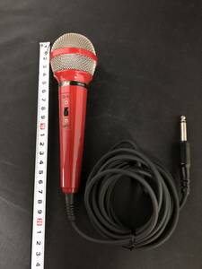 蔵出 アンティーク 赤いマイク AOI DYNAMIC MICROPHONE UD-124 JAPAN レトロ ジャンク品 （箱なし ）