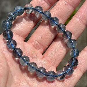  high quality Moss aquamarine bracele 10 Kirakira equipped aquamarine 