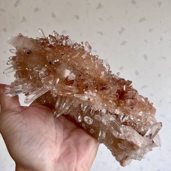 ハイクオリティ ヒマラヤ マニカラン産 キラキラクラスター ピンクカラー