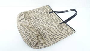 [Funabashi 05022AN] FENDI FENDI Zucca pattern handbag canvas leather, Fendi, Bag, bag, Handbag