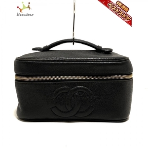Chanel CHANEL Vanity Bag A01997 --Piel de caviar Black Gold Metal Fittings 4th Bag, chanel, Bolso, bolso, otros