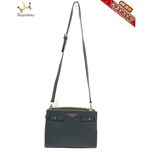 Samantha Thavasa Deluxe Shoulder Bag-Synthetic Leather Dark Gray Bag, Samantha Thavasa, Bag, bag, Shoulder bag