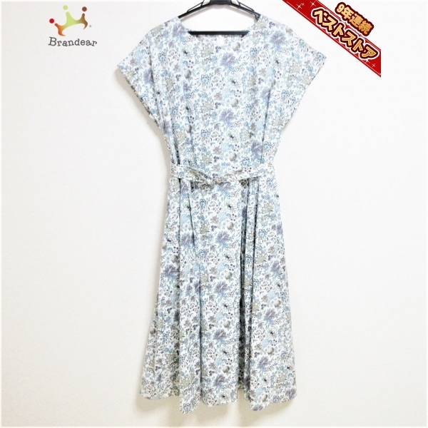 最大5万円OFFクーポン! 【極美品◎】SCAPA スキャパ 青 花柄総柄