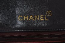 美品 シャネル ミニ マトラッセ ミニバック ラムスキン チェーン ショルダーバッグ ブラック CHANEL_画像9