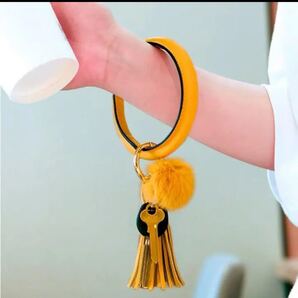 手提げタイプ キーリング ファー 新品 送料込み