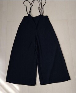 GU サロペットパンツ 黒 L